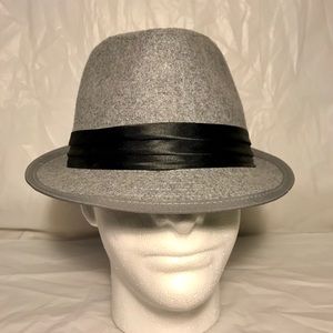 Gray Stacy Adams Wool Blend Fedora